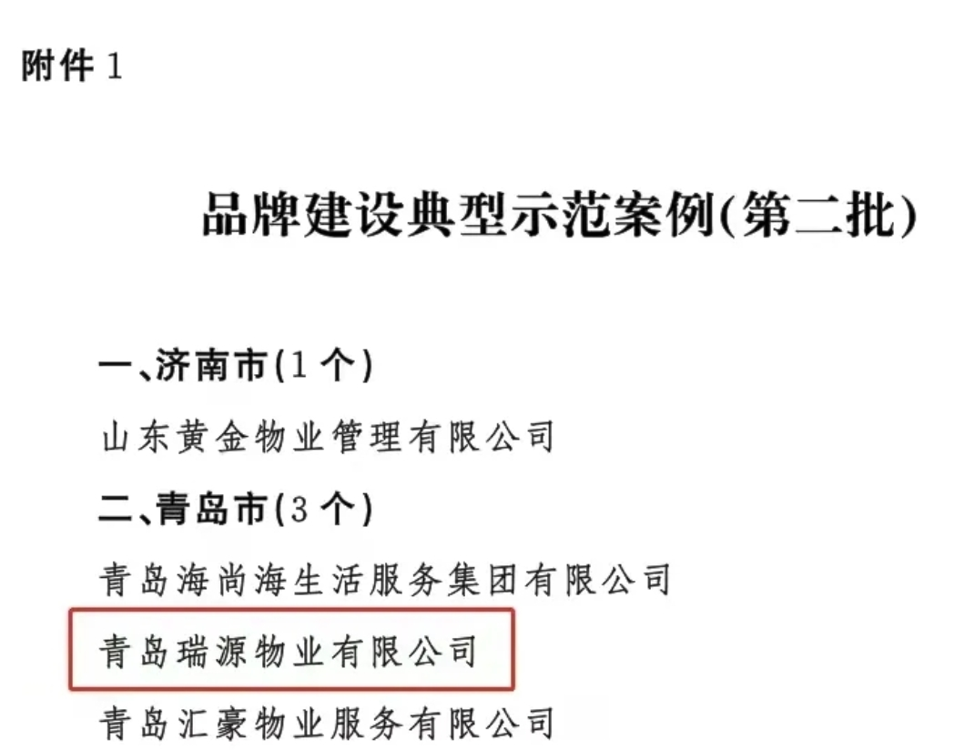 喜報！智慧物業事業部兩物業公司榮登山東省住建廳“1266”品牌建設榜